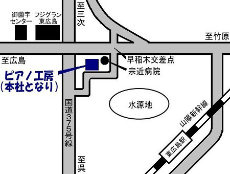 ピアノ工房地図